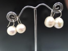 Stirling silver pearls